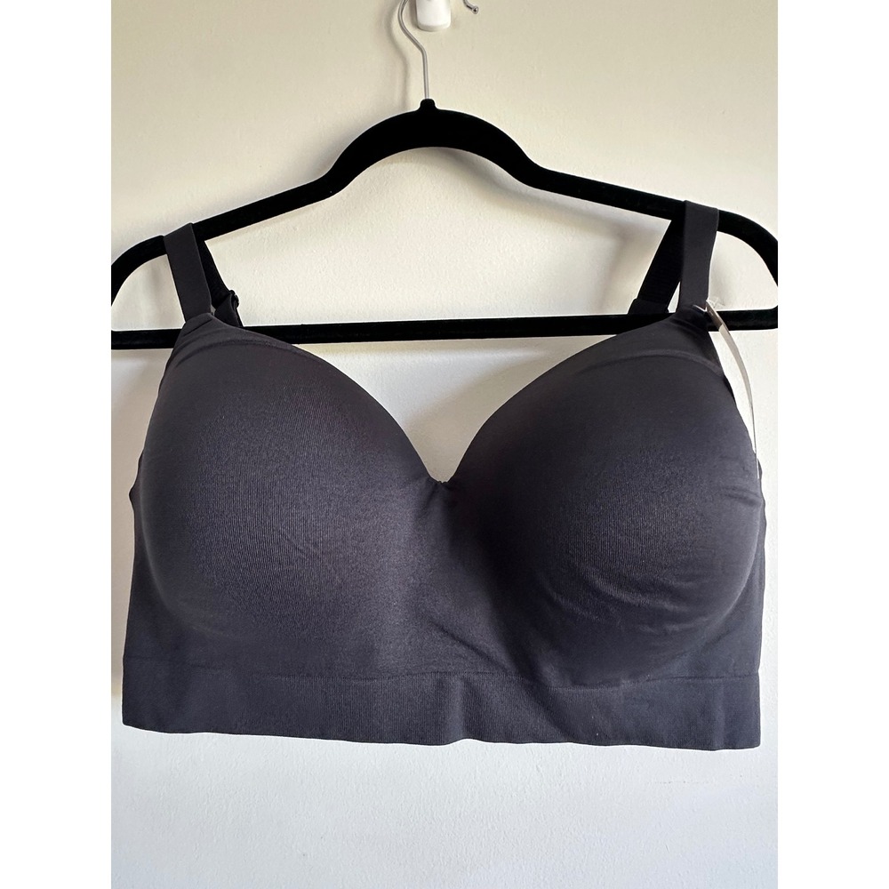 Truekind Supportive Comfort Wireless Shaping Bra Black 3XL New With Tags